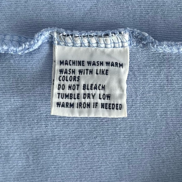 Men’s Large Vintage Polo By Ralph Lauren Powder Blue Pink Pony T-Shirt - Picture 6 of 6